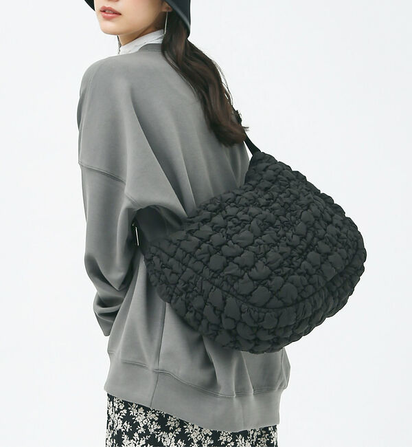 LOWELL things「キルティングワンショルダーBAG」|ショルダー・メッセンジャー|ブラック