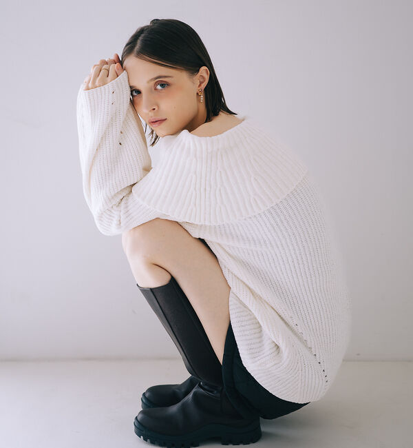 SELFIST「2wayショルダー マシュマロニット」|ニット・セーター|