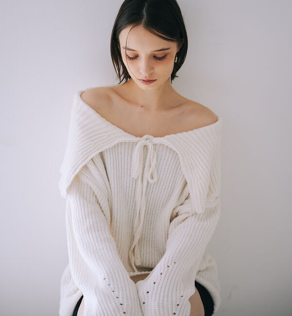 SELFIST「2wayショルダー マシュマロニット」|ニット・セーター|