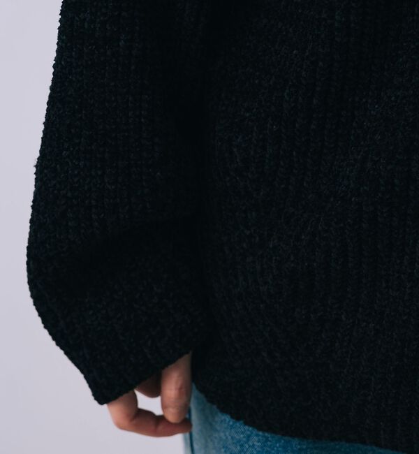 SELFIST「2wayショルダー マシュマロニット」|ニット・セーター|ブラック