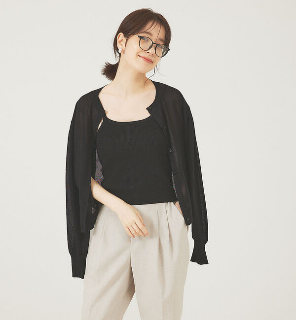 abahouse mavie「シアーアンサンブルサマーニット」|カーディガン|