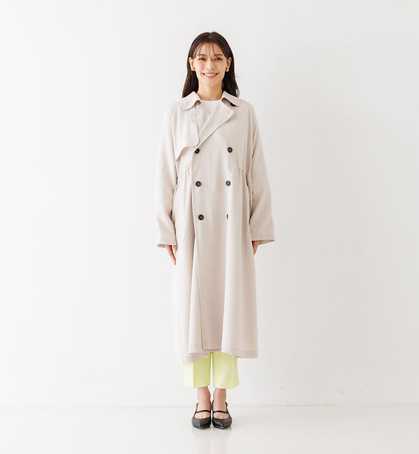 abahouse mavie「ヴィンテージツイルトレンチコート」|トレンチコート|