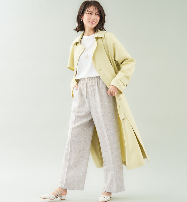 abahouse mavie「ヴィンテージツイルトレンチコート」|トレンチコート|