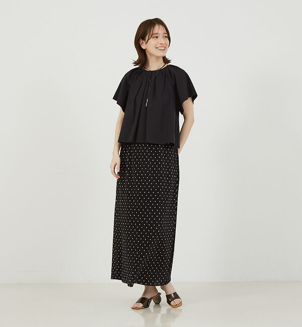 abahouse mavie「タックフレアーショートプルオーバー」|Tシャツ・カットソー|