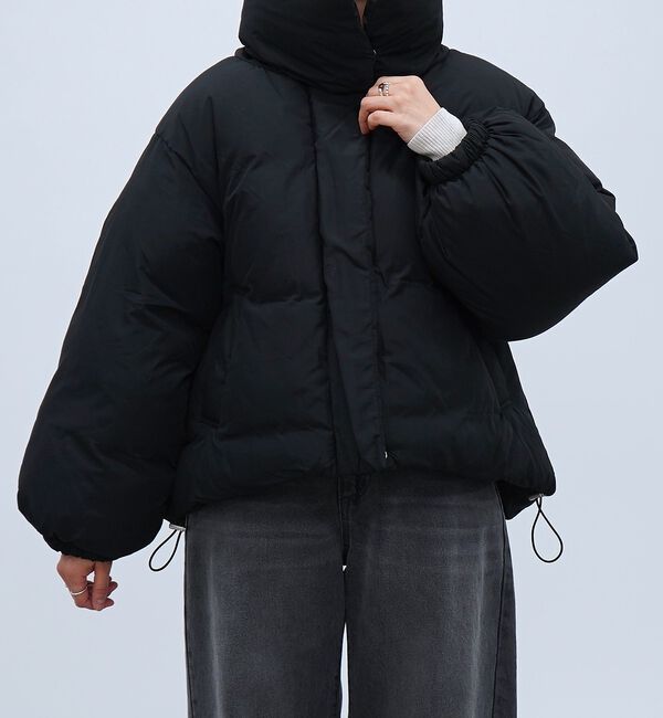 abahouse mavie「シームレス中綿ショートブルゾン」|ブルゾン・スタジャン|