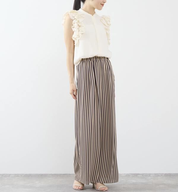 TIARA「サイドフリルブラウス（セットアップ可）」|シャツ・ブラウス|