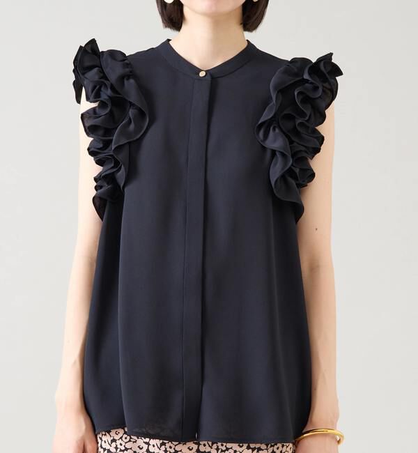 TIARA「サイドフリルブラウス（セットアップ可）」|シャツ・ブラウス|