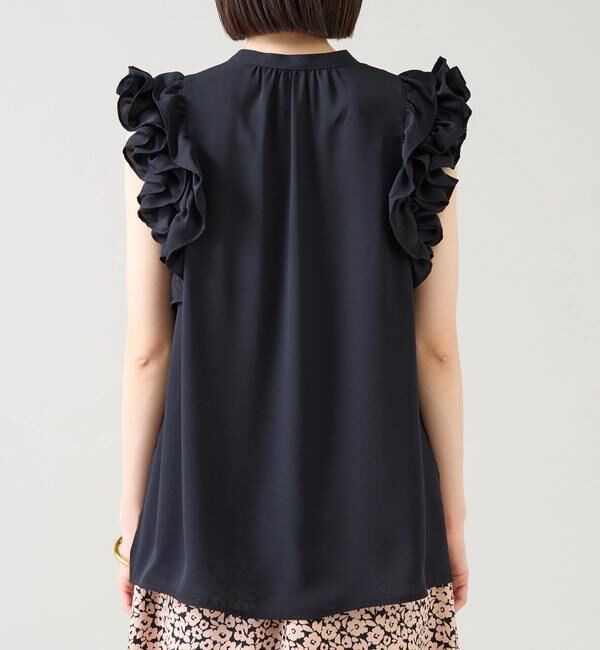 TIARA「サイドフリルブラウス（セットアップ可）」|シャツ・ブラウス|