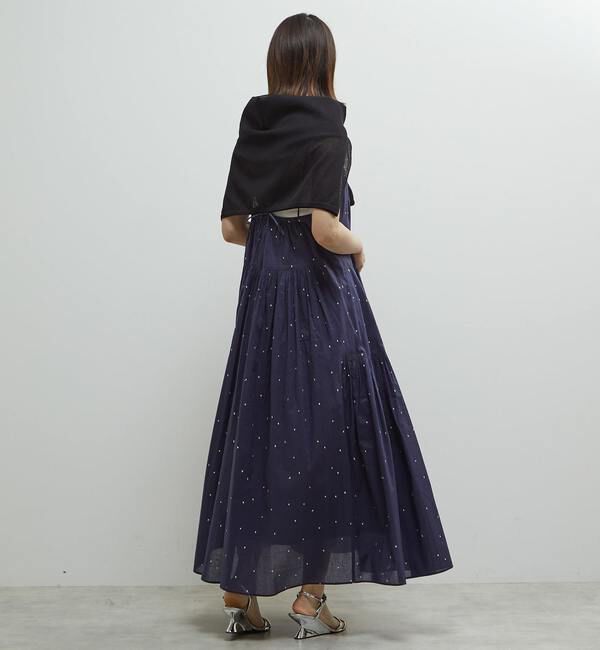 Soffitto「インド綿ドット刺繍キャミティアードワンピース」|ワンピース|