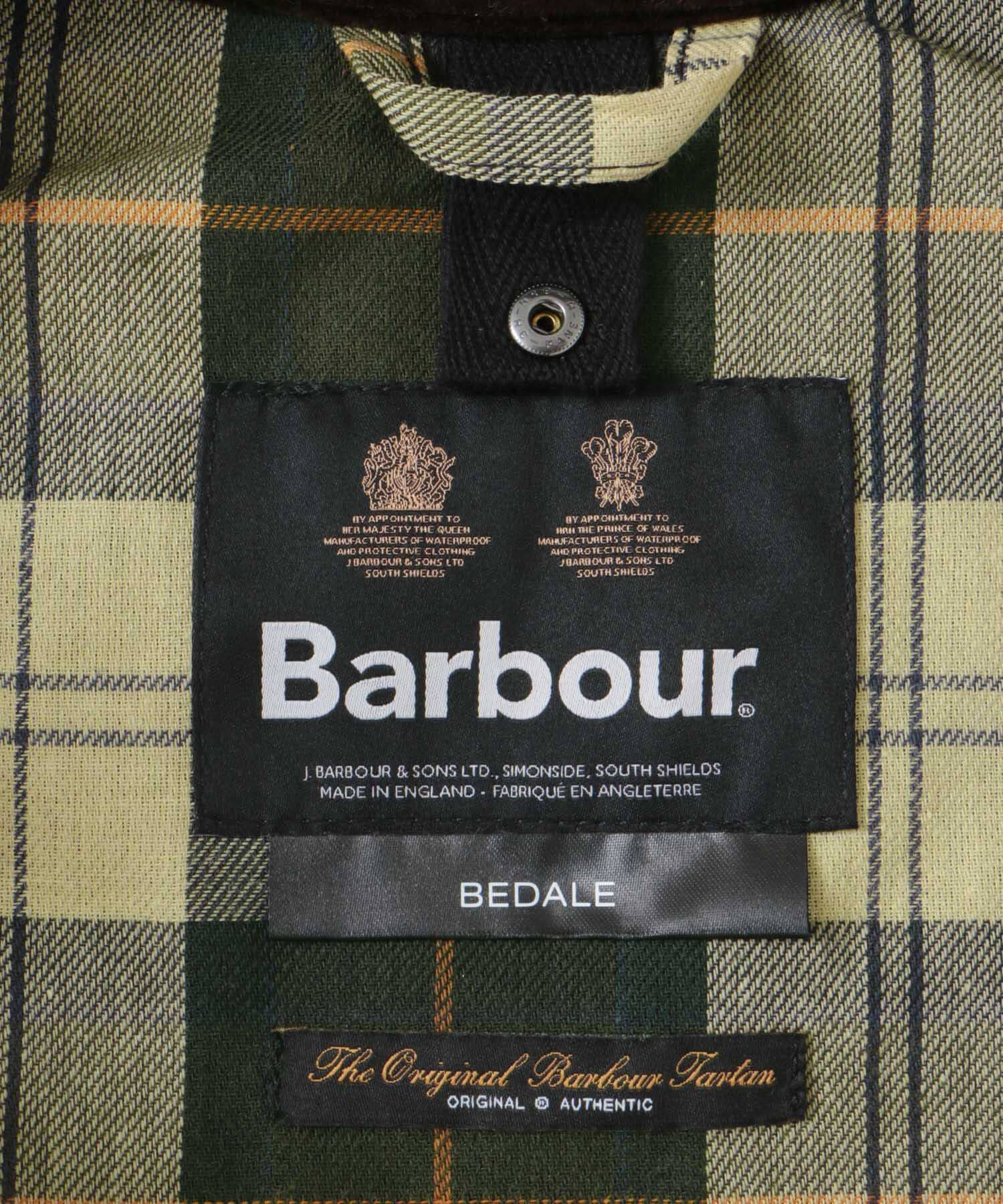 URBAN RESEARCH DOORS「Barbour　BEDALE WAX JACKET」|ノーカラーコート|