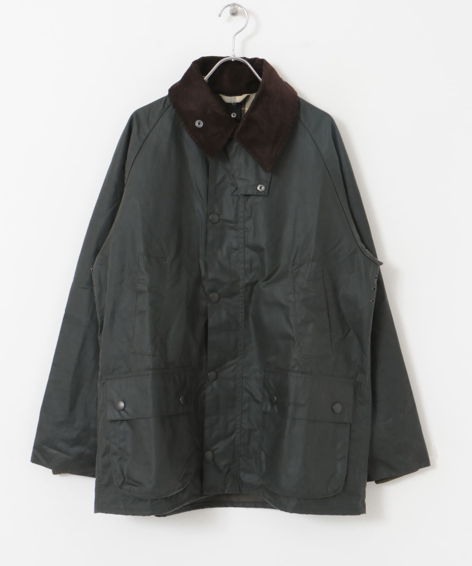 URBAN RESEARCH DOORS「Barbour　BEDALE WAX JACKET」|ノーカラーコート|