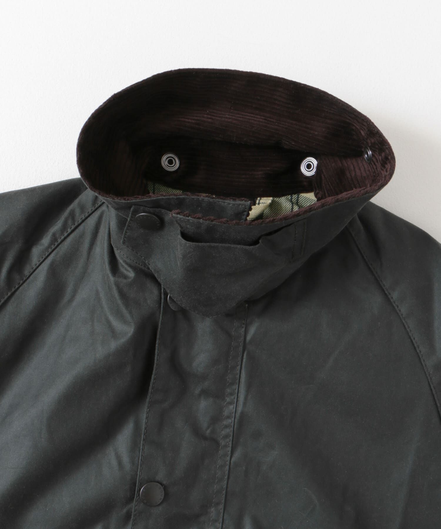 URBAN RESEARCH DOORS「Barbour　BEDALE WAX JACKET」|ノーカラーコート|