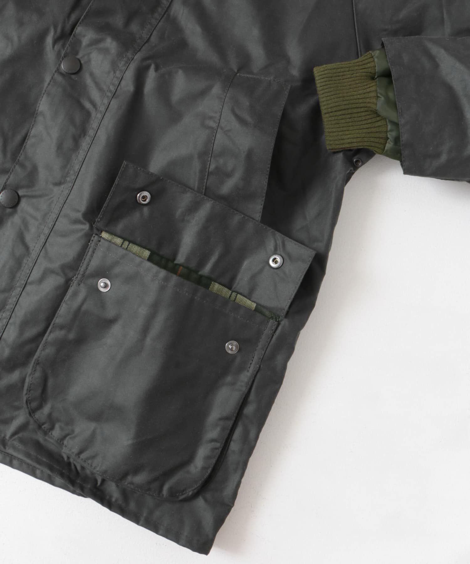 URBAN RESEARCH DOORS「Barbour　BEDALE WAX JACKET」|ノーカラーコート|