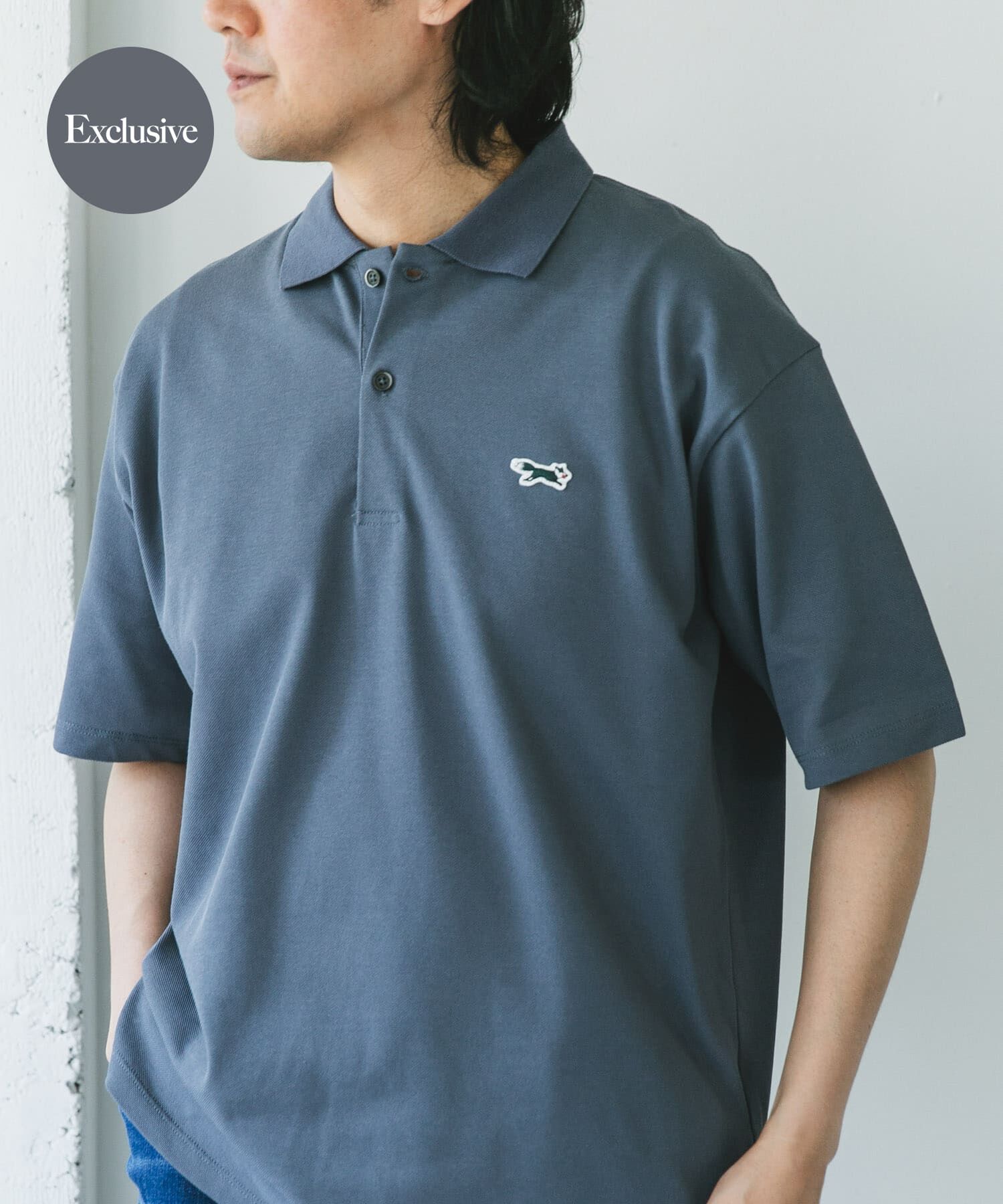 URBAN RESEARCH DOORS「『XLサイズ/WEB限定』『別注』PENNEYS&times;DOORS　THE FOX 鹿の子 ポロシャツ」|ポロシャツ|ブルー