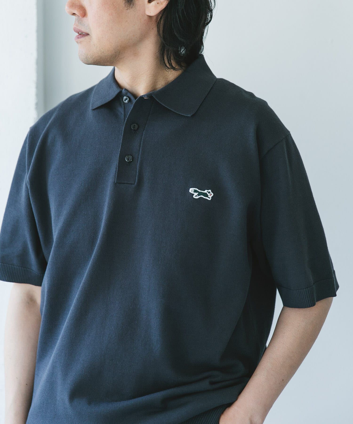 URBAN RESEARCH DOORS「『XLサイズ/WEB限定』『別注』PENNEYS&times;DOORS　THE FOX ハイゲージ ニットポロ」|ポロシャツ|