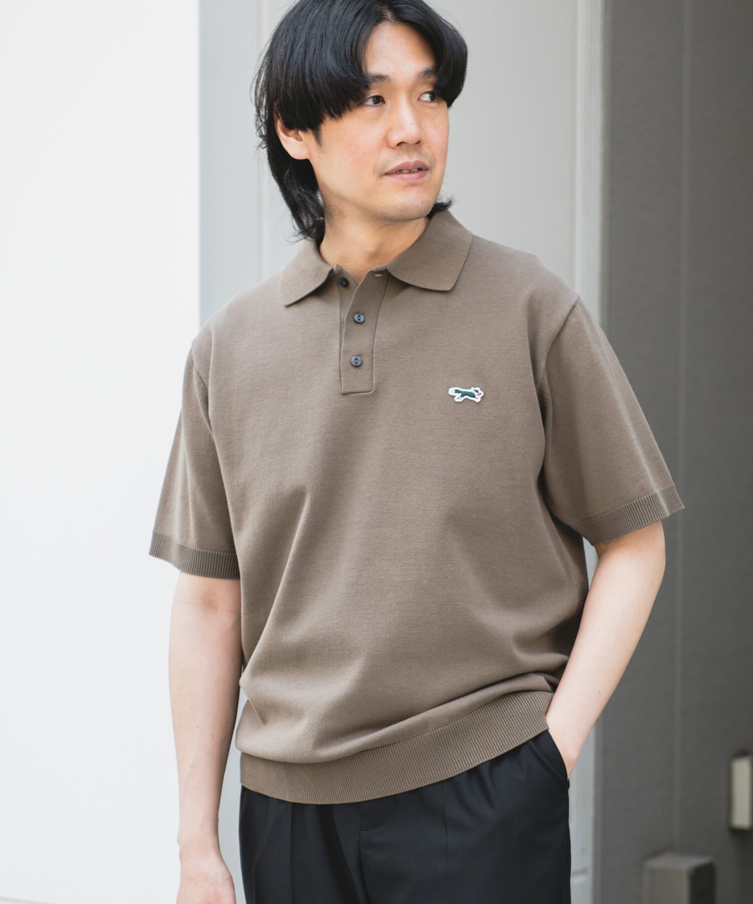 URBAN RESEARCH DOORS「『XLサイズ/WEB限定』『別注』PENNEYS&times;DOORS　THE FOX ハイゲージ ニットポロ」|ポロシャツ|