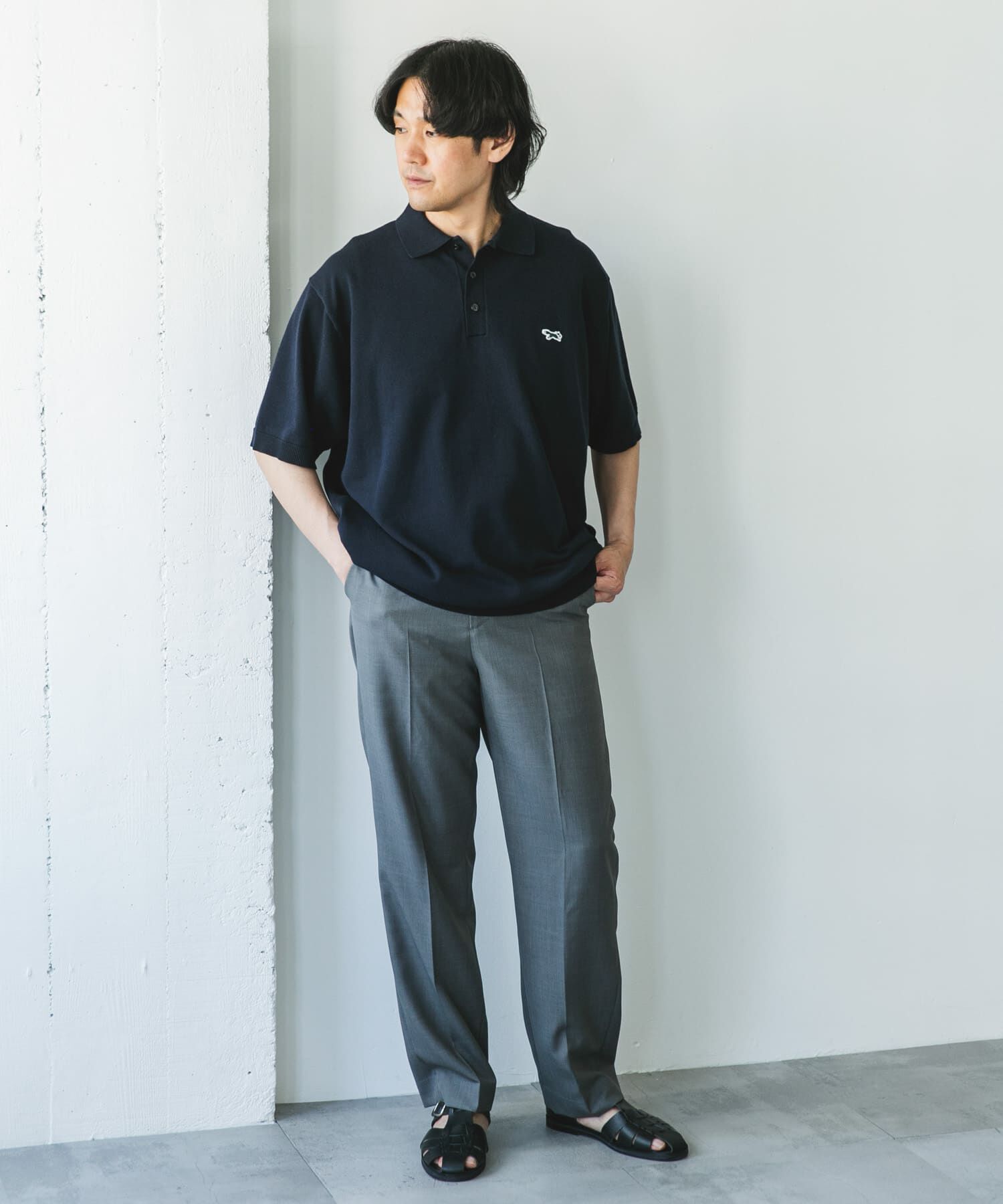 URBAN RESEARCH DOORS「『XLサイズ/WEB限定』『別注』PENNEYS&times;DOORS　THE FOX ハイゲージ ニットポロ」|ポロシャツ|