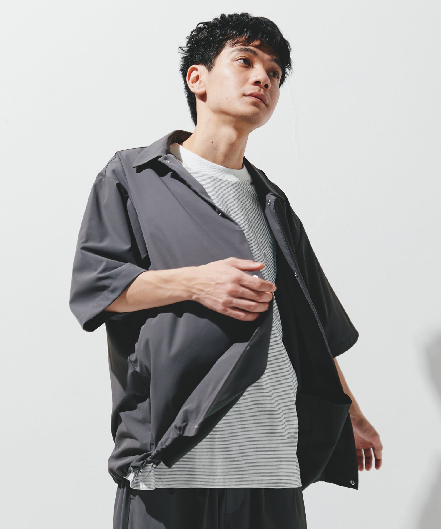 URBAN RESEARCH DOORS「『仁村紗和さん着用』『UR TECH』サマシェア シャツカーディガン」|シャツ・ブラウス|