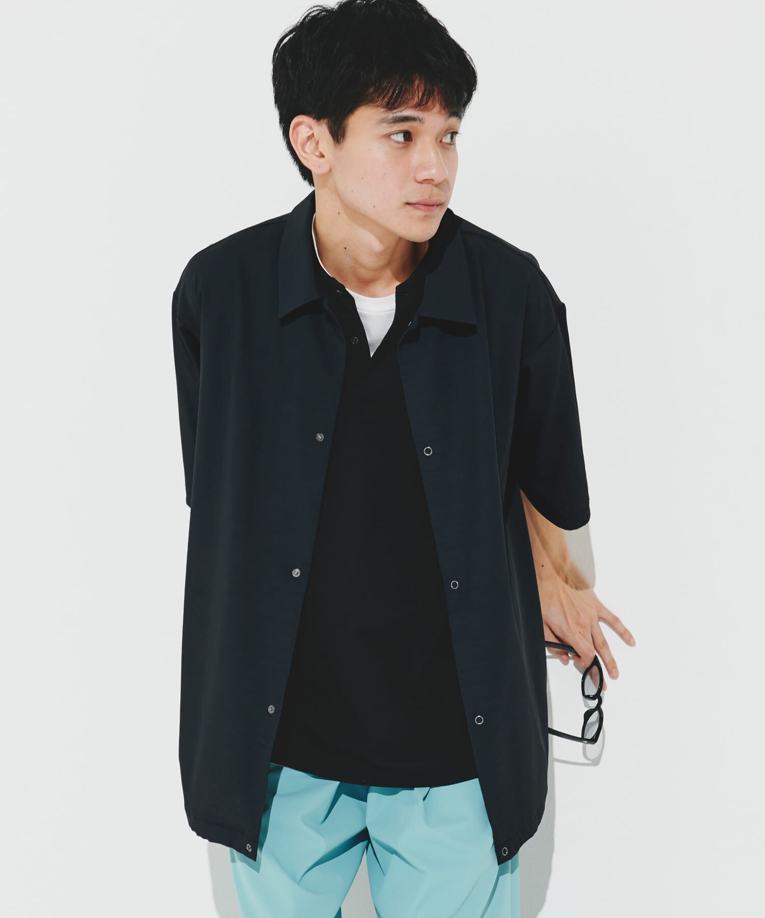 URBAN RESEARCH DOORS「『仁村紗和さん着用』『UR TECH』サマシェア シャツカーディガン」|シャツ・ブラウス|