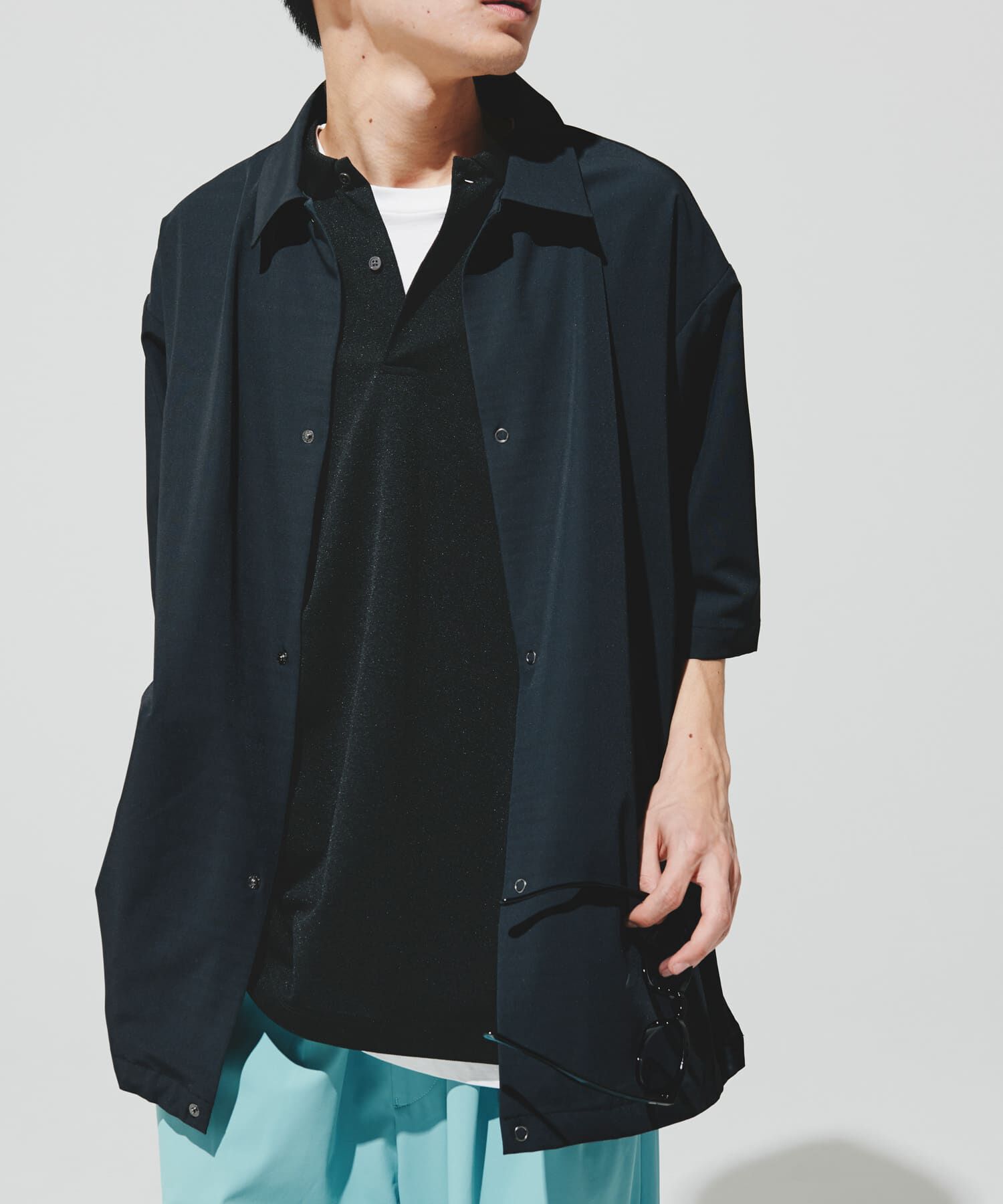 URBAN RESEARCH DOORS「『仁村紗和さん着用』『UR TECH』サマシェア シャツカーディガン」|シャツ・ブラウス|