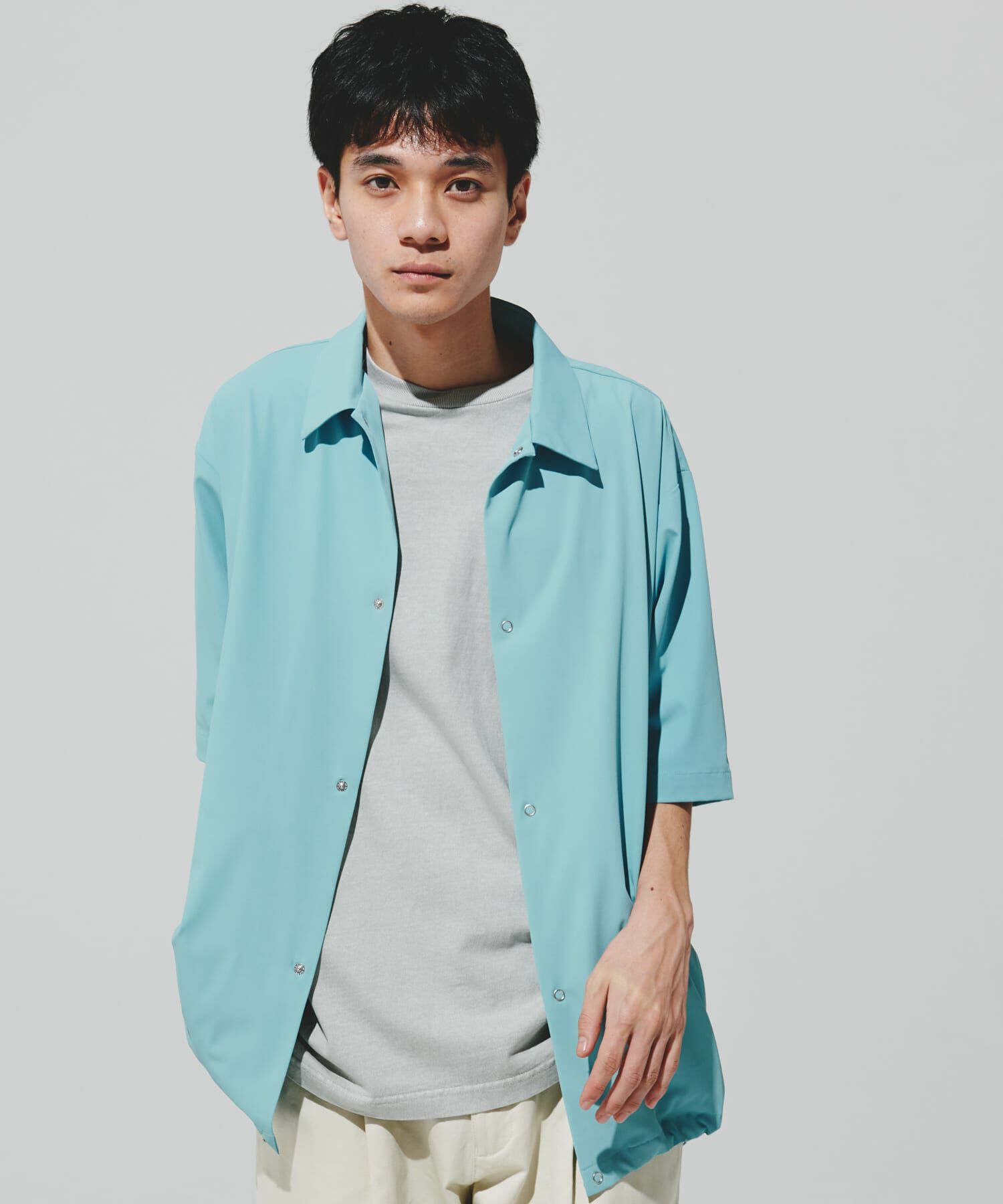 URBAN RESEARCH DOORS「『仁村紗和さん着用』『UR TECH』サマシェア シャツカーディガン」|シャツ・ブラウス|