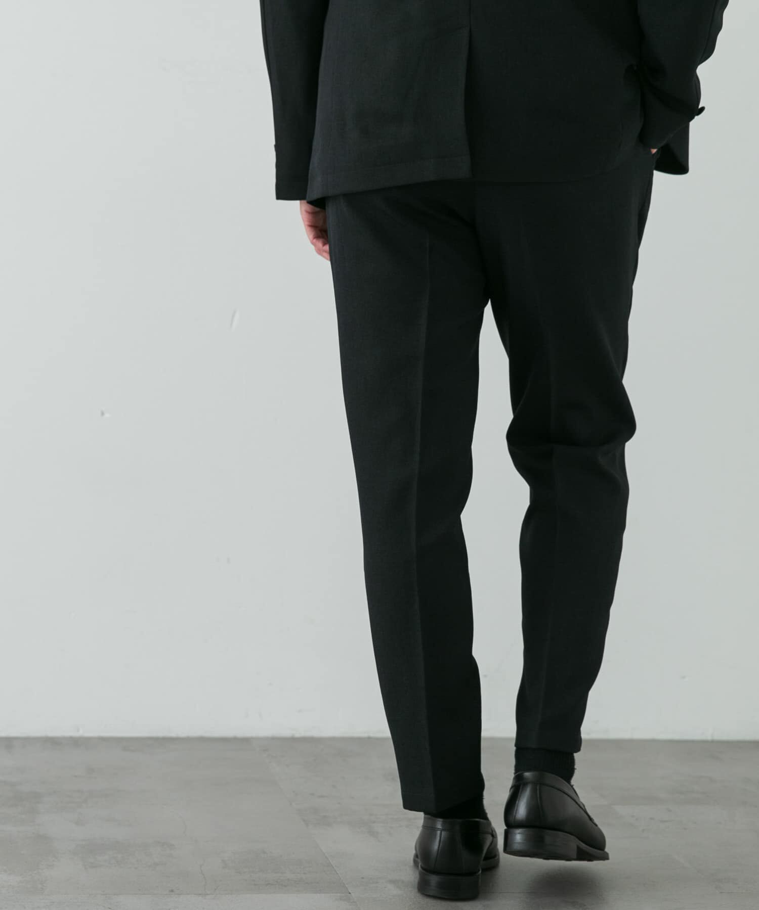 URBAN RESEARCH DOORS「LIFE STYLE TAILOR　ブラッシュドウールライクストレッチパンツ」|スラックス|