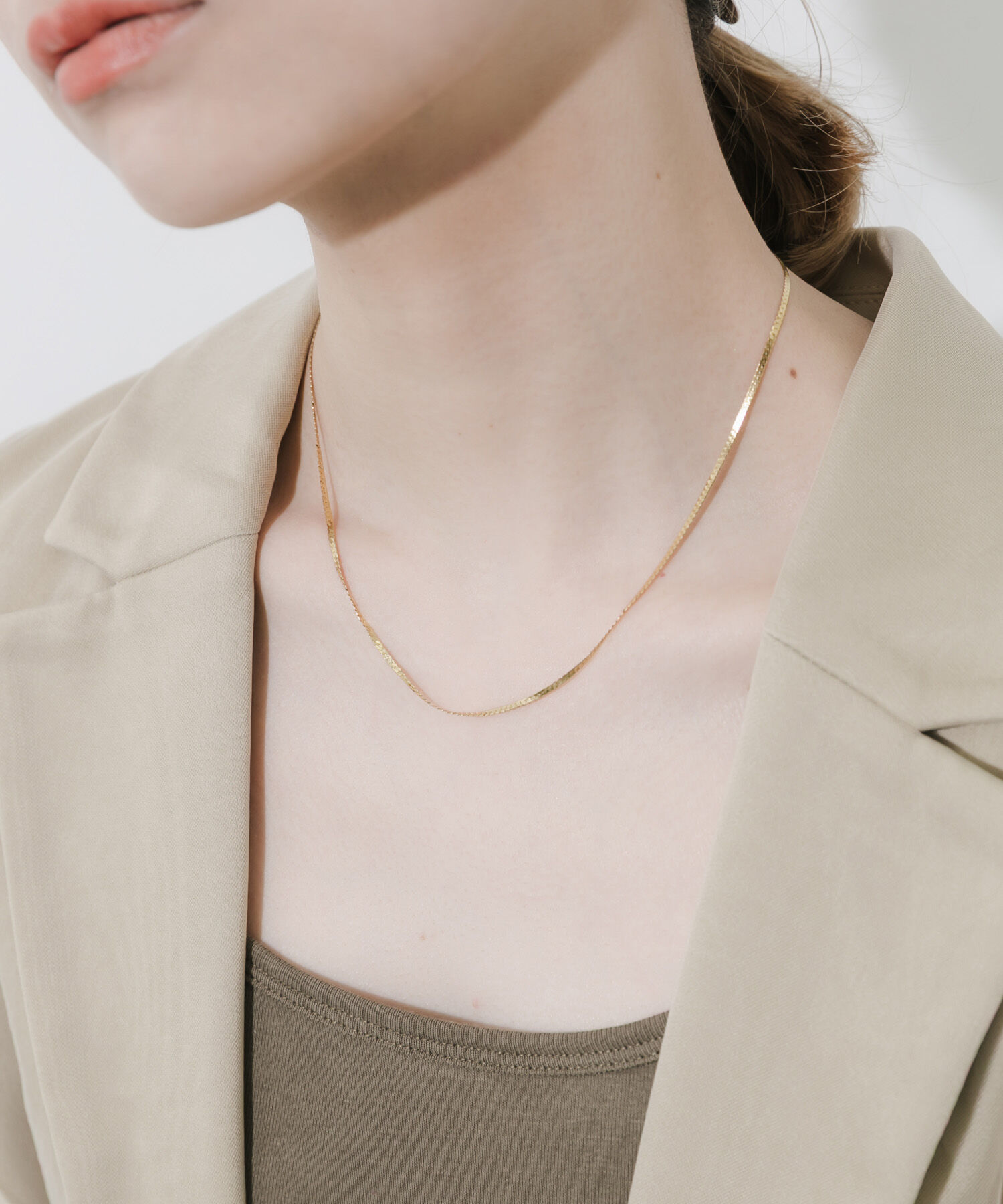 SMELLY「サージカルステンレスプレーンネックレス」|ネックレス|