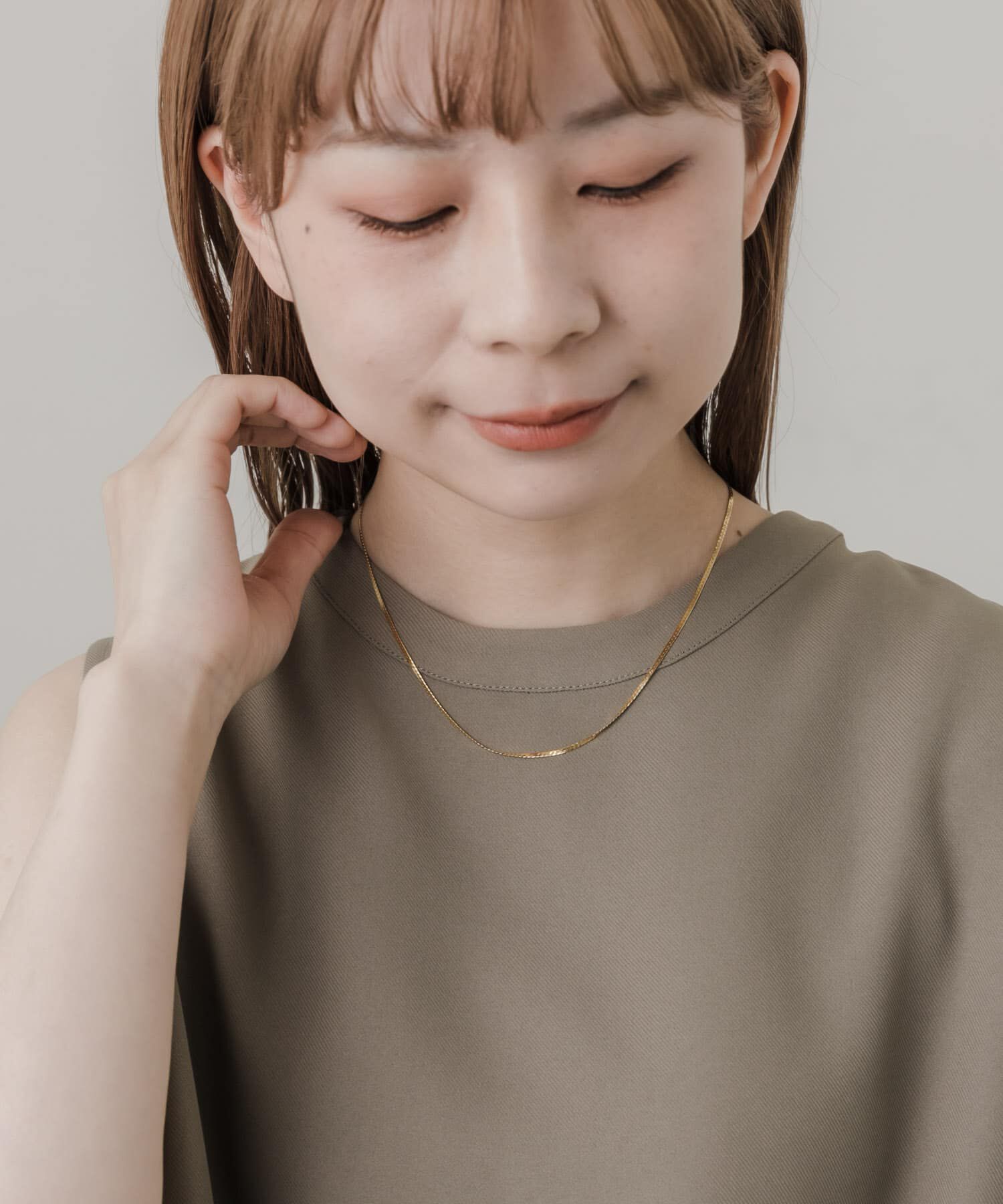 SMELLY「サージカルステンレスプレーンネックレス」|ネックレス|