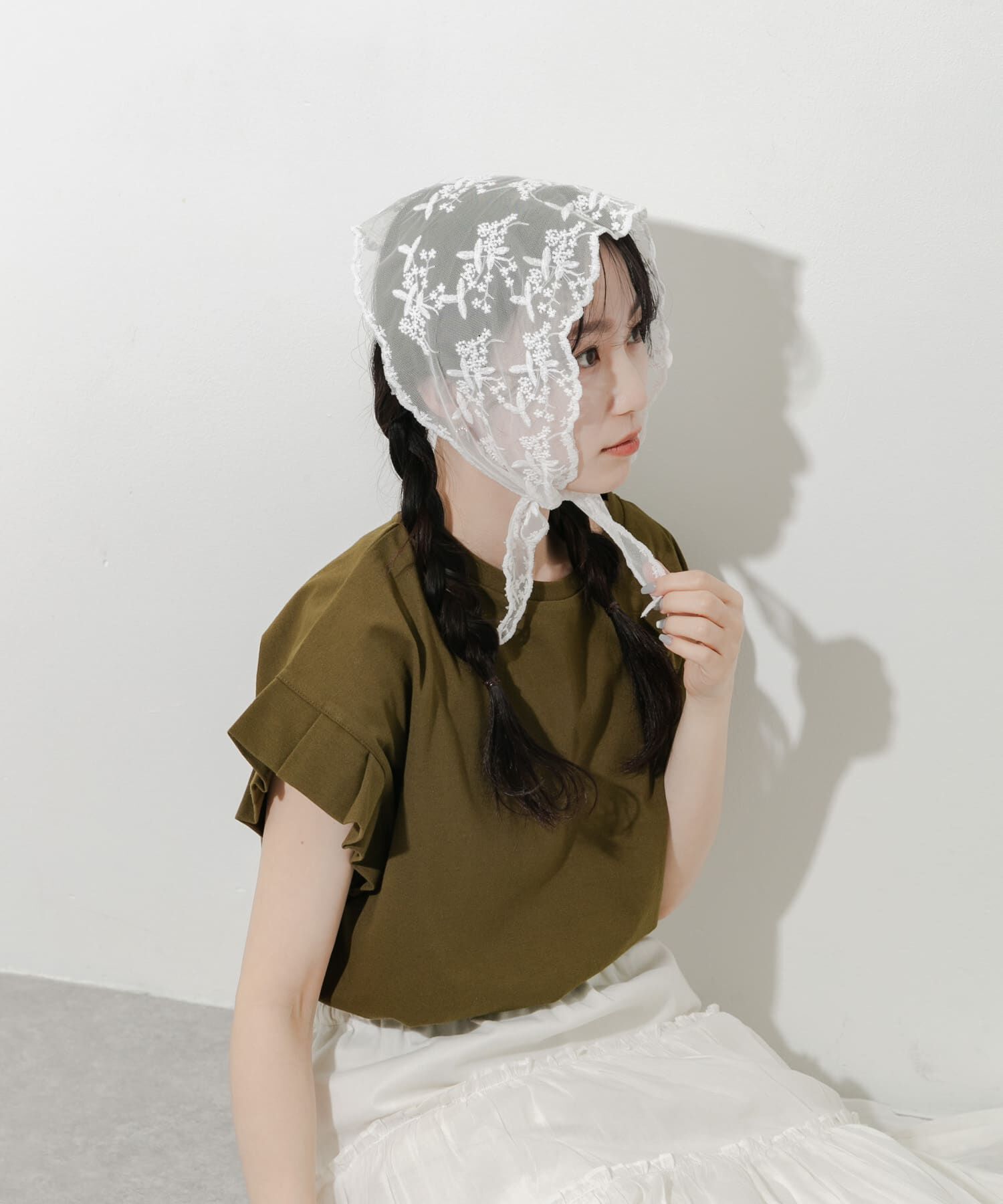 SMELLY「レーススカーフ」|バンダナ・スカーフ|