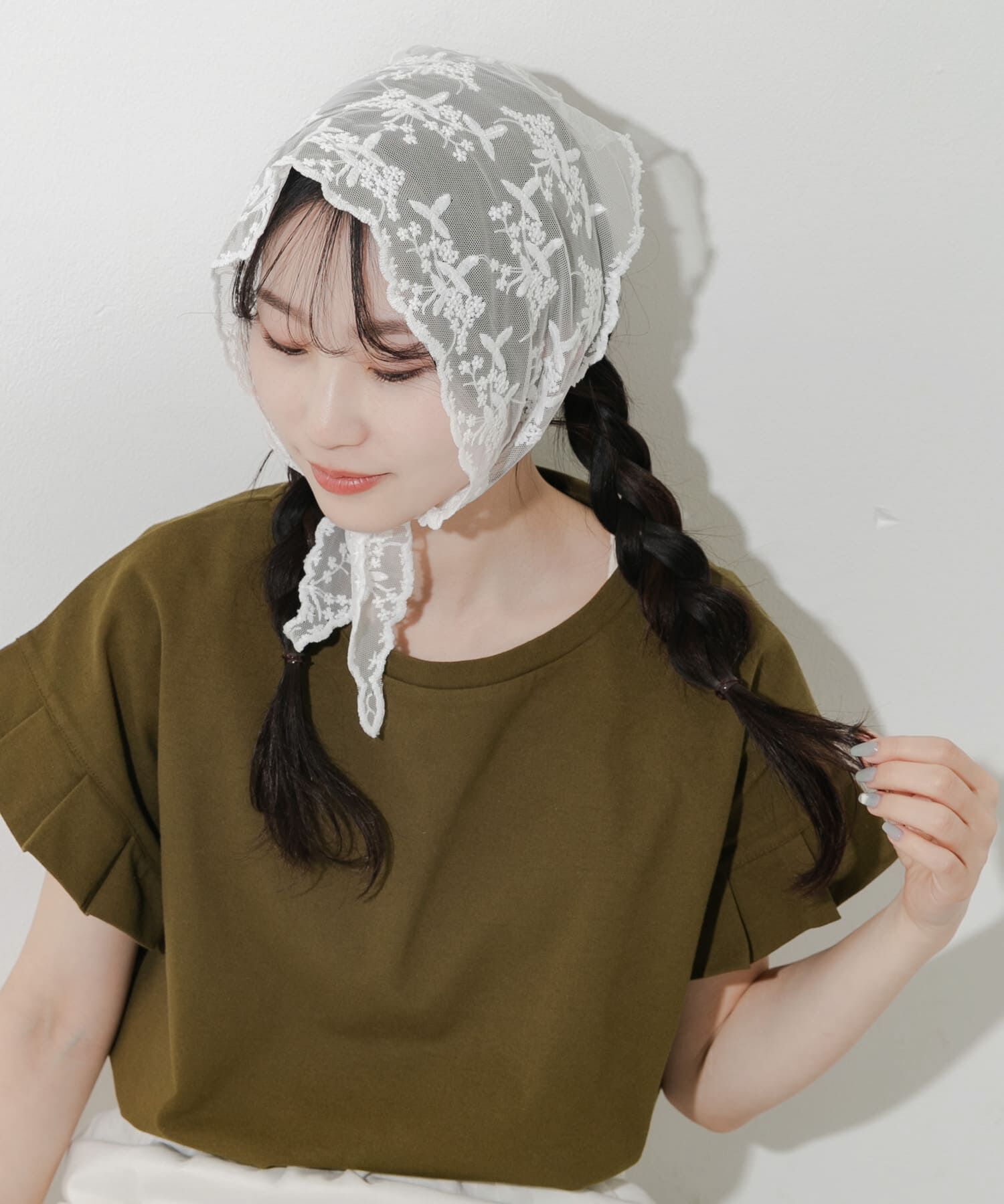 SMELLY「レーススカーフ」|バンダナ・スカーフ|