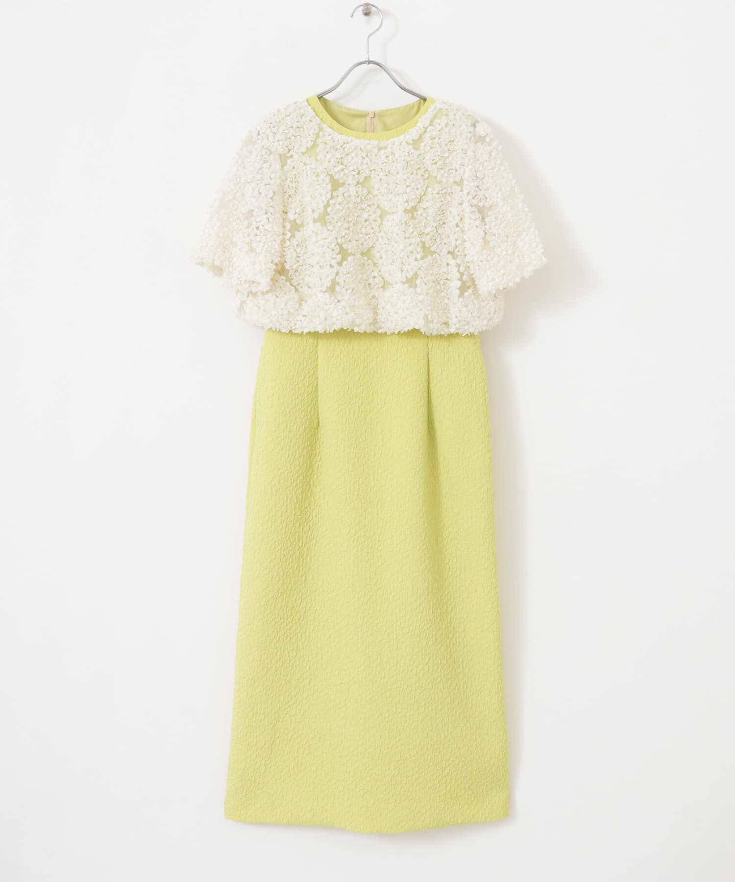 URBAN RESEARCH ROSSO「kaene　デザインリボンボレロセットドレス」|ワンピース|イエロー