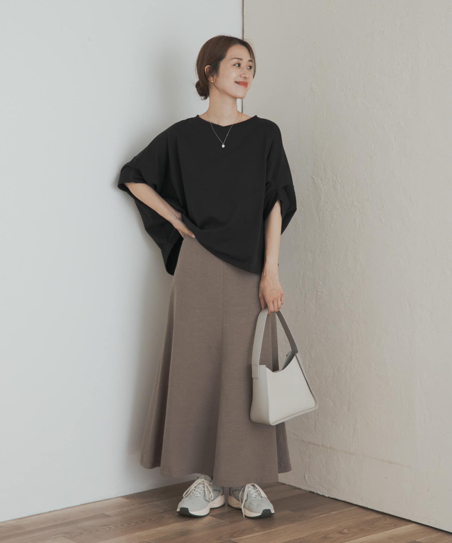 URBAN RESEARCH DOORS「『UR GREEN』ミニ裏毛変形プルオーバー」|Tシャツ・カットソー|