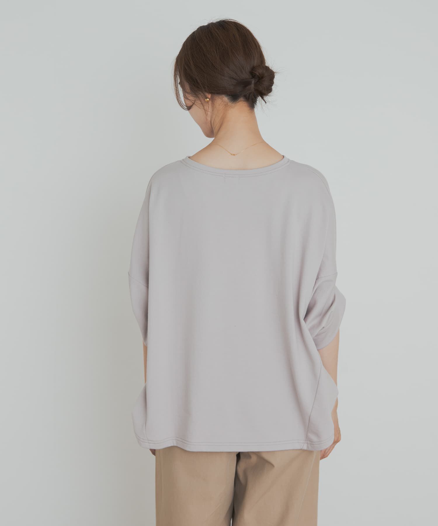 URBAN RESEARCH DOORS「『UR GREEN』ミニ裏毛変形プルオーバー」|Tシャツ・カットソー|