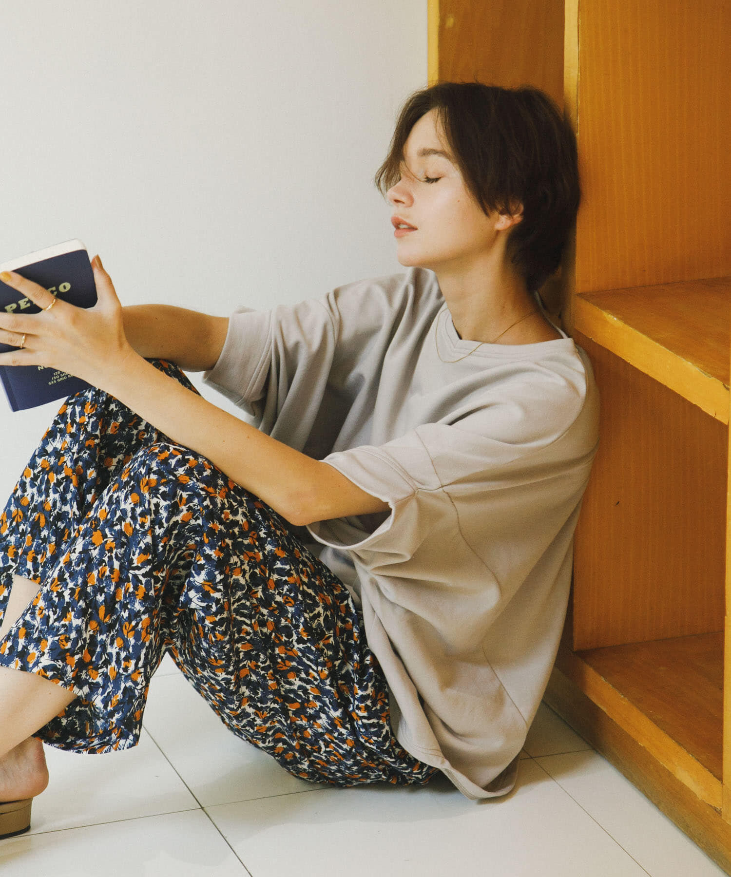 URBAN RESEARCH DOORS「『UR GREEN』ミニ裏毛変形プルオーバー」|Tシャツ・カットソー|