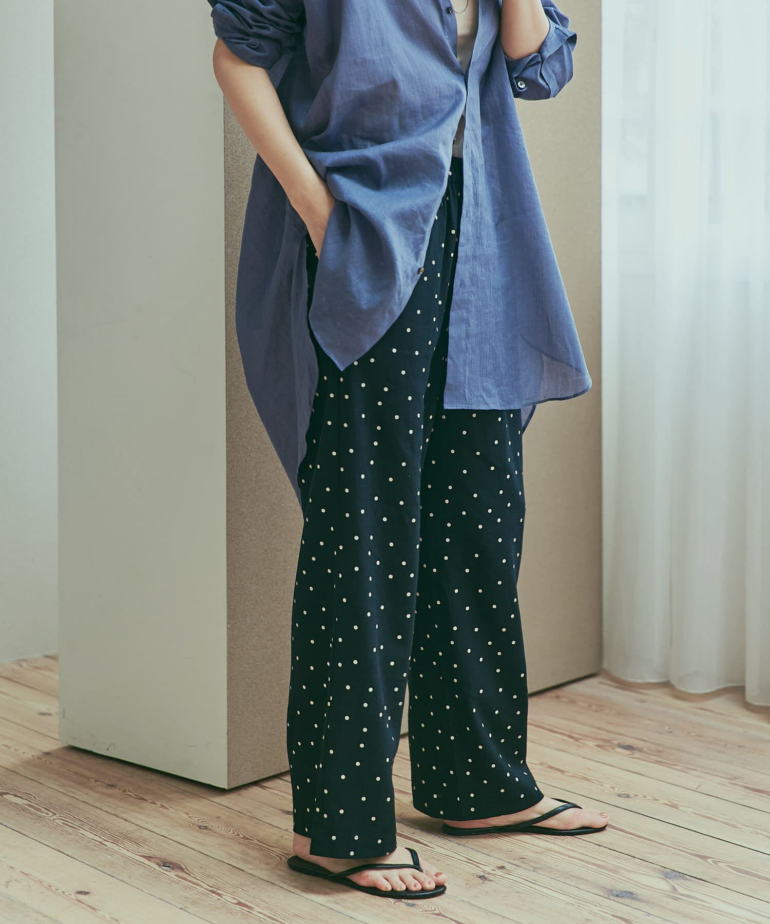 URBAN RESEARCH DOORS「リネンレーヨンドットイージーパンツ」|その他|