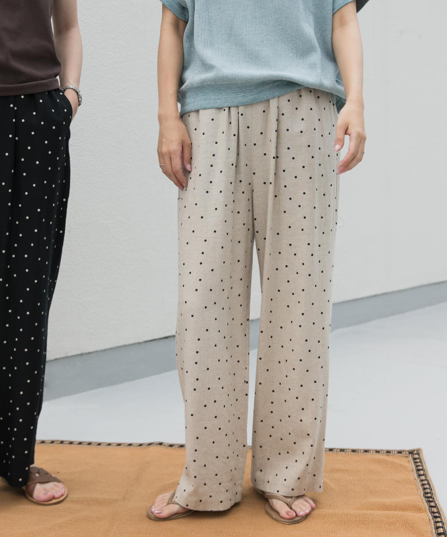 URBAN RESEARCH DOORS「リネンレーヨンドットイージーパンツ」|その他|