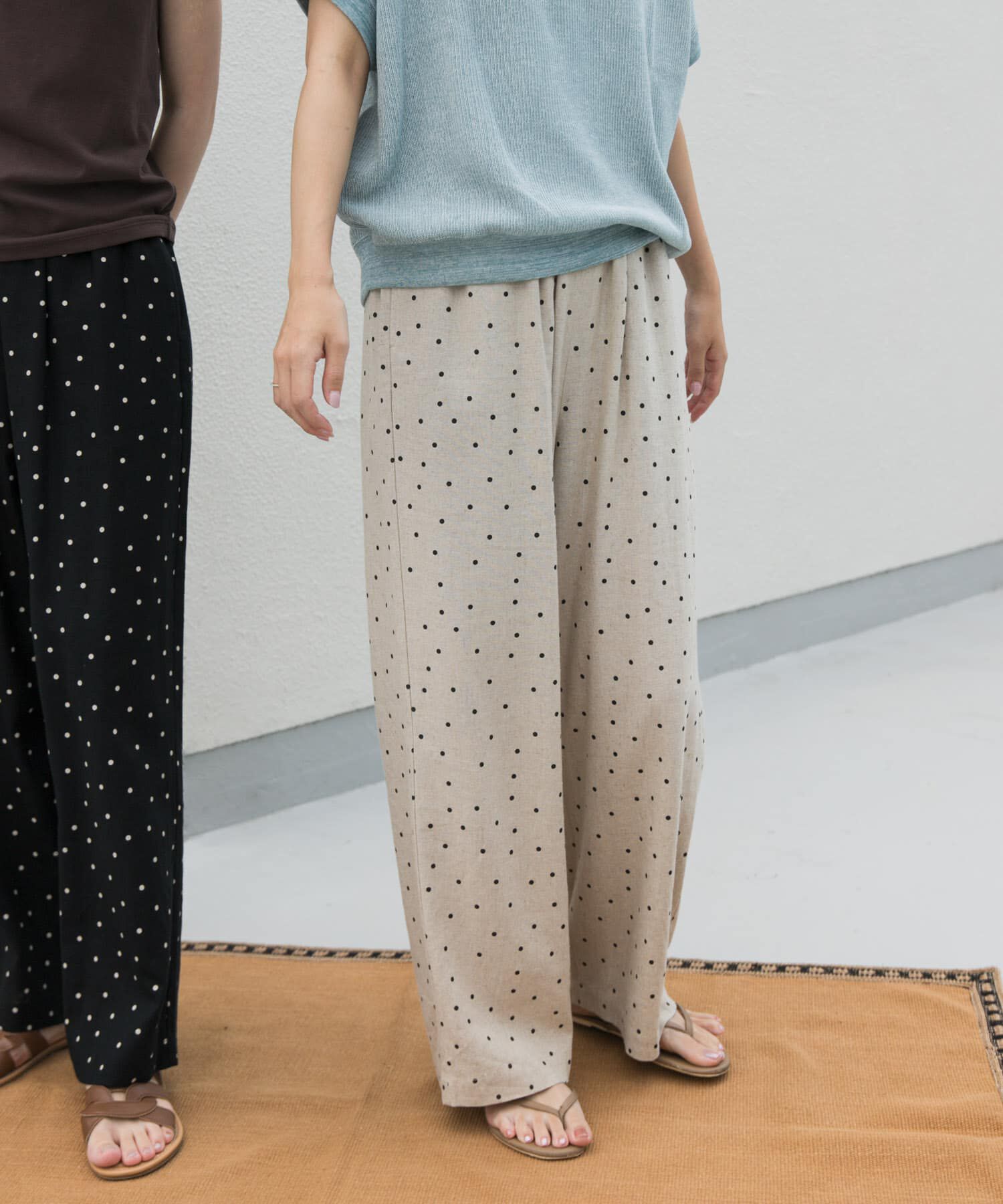 URBAN RESEARCH DOORS「リネンレーヨンドットイージーパンツ」|その他|