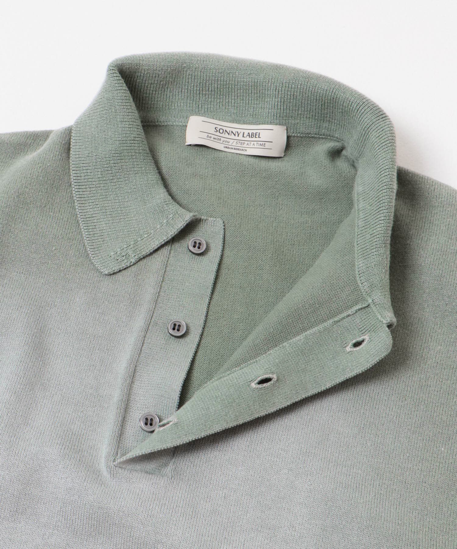 Sonny Label 「ピグメントニットポロシャツ」|ニット・セーター|