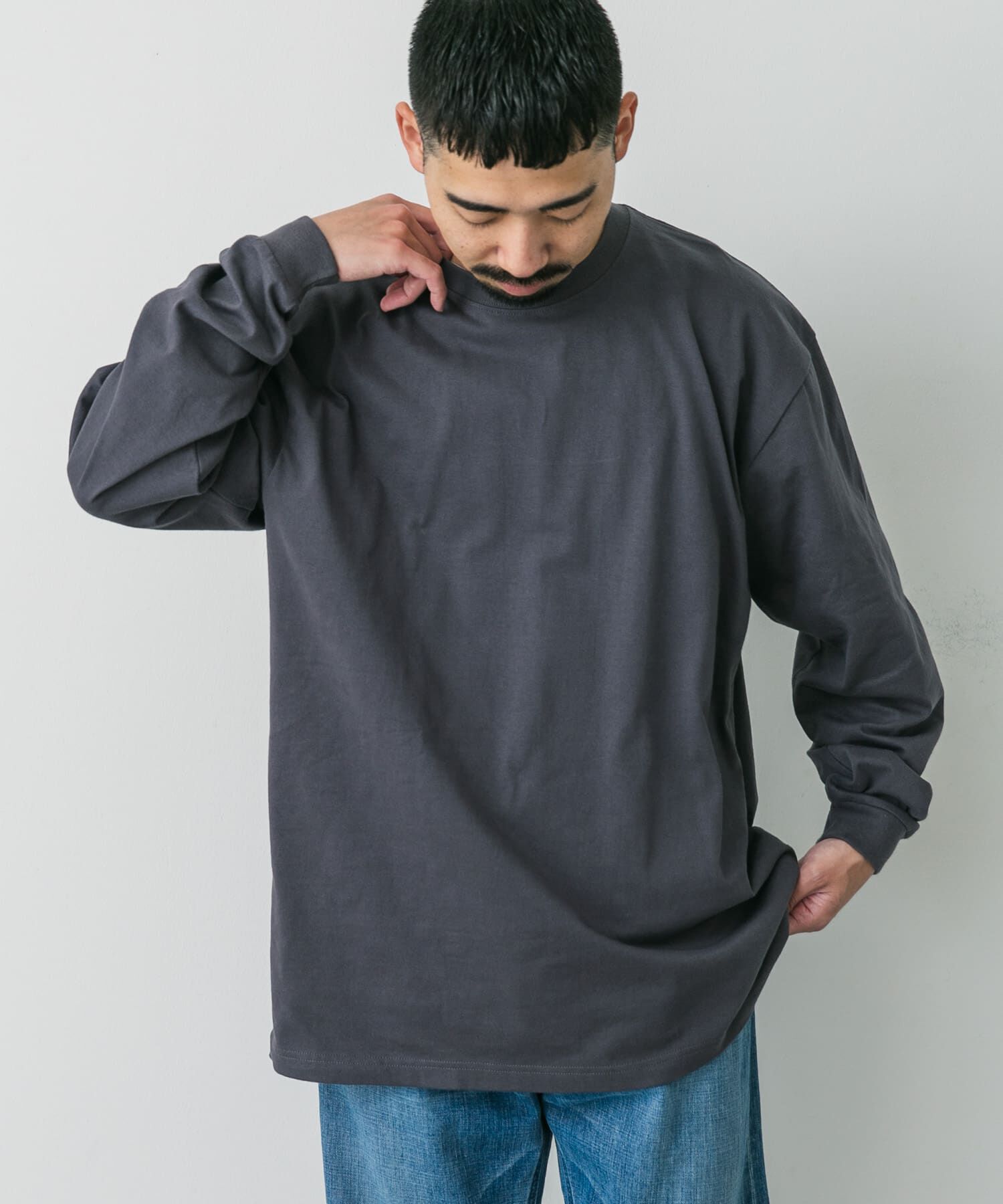 URBAN RESEARCH DOORS「『別注』HANES&times;DOORS　BEEFY-T DOORS FIT LONG-SLEEVE」|Tシャツ・カットソー|