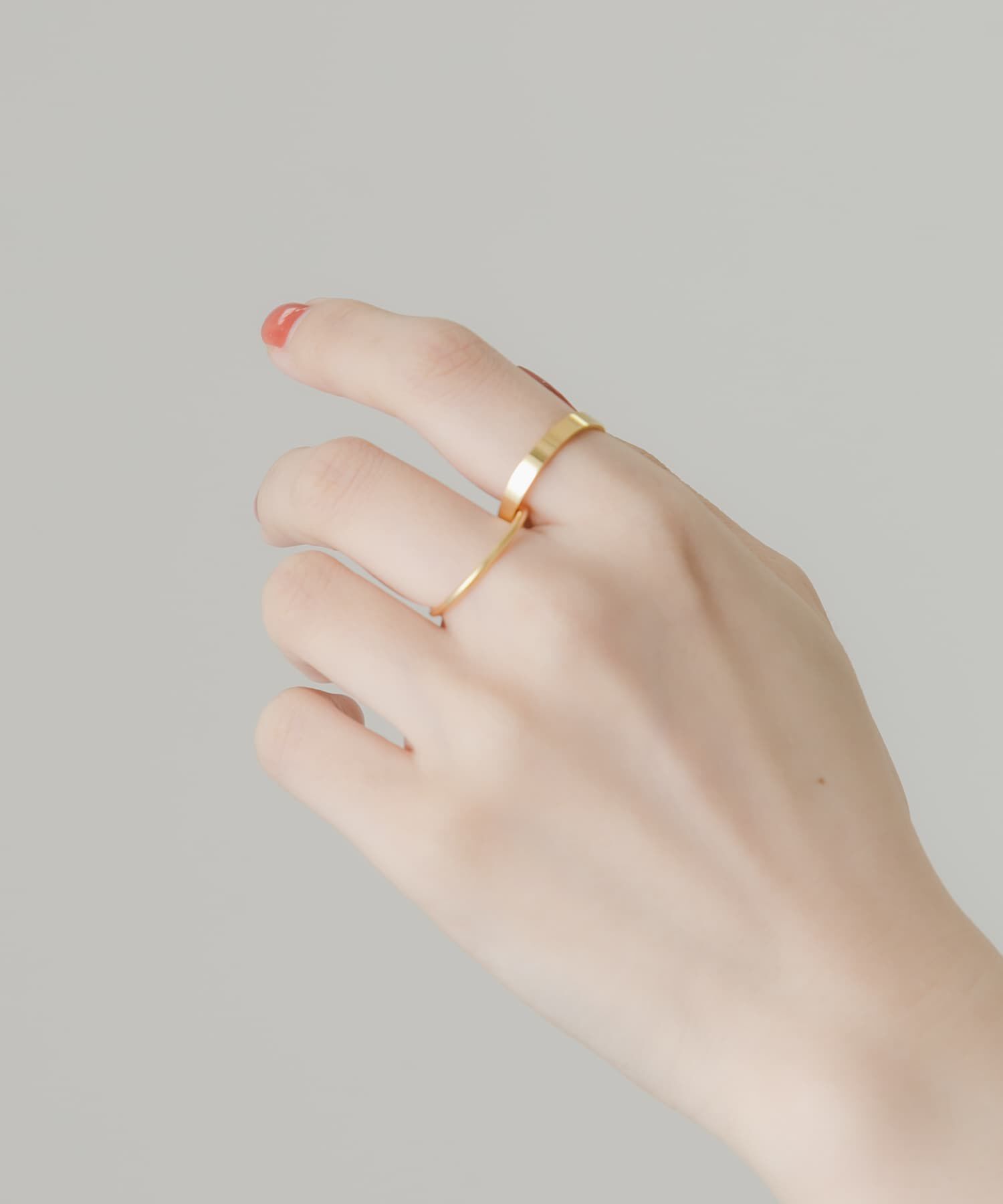 SMELLY「ステンレスダブルリング」|リング|