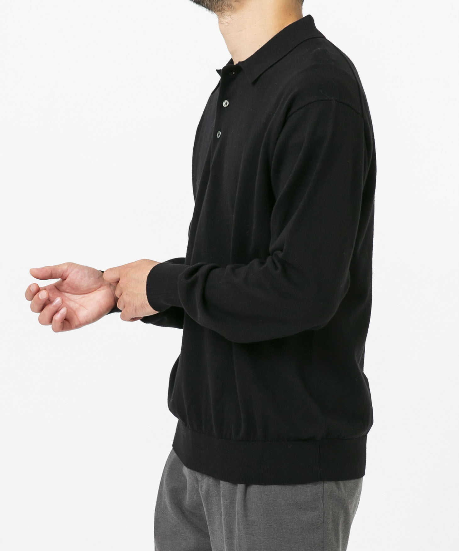 URBAN RESEARCH ROSSO「コットンカシミヤニットポロシャツ」|ニット・セーター|