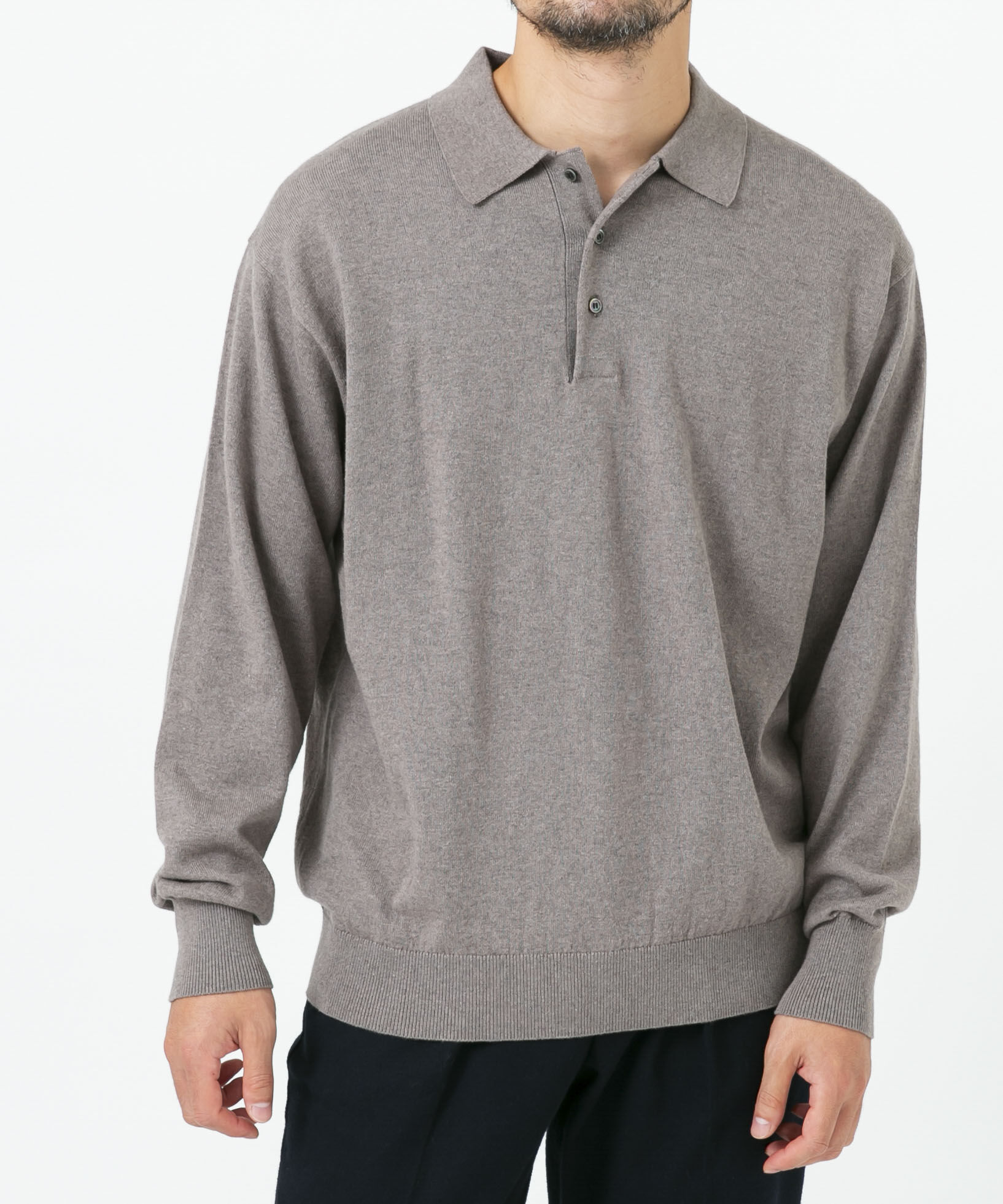 URBAN RESEARCH ROSSO「コットンカシミヤニットポロシャツ」|ニット・セーター|