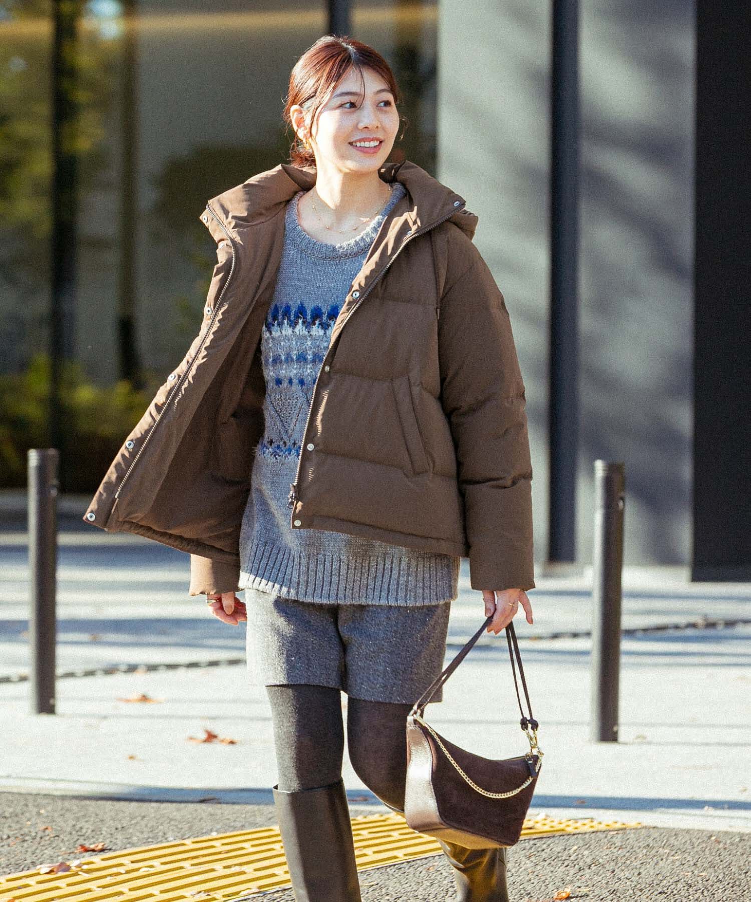 URBAN RESEARCH ROSSO「F by ROSSO　撥水2WAYショートダウン」|ダウン|ブラウン