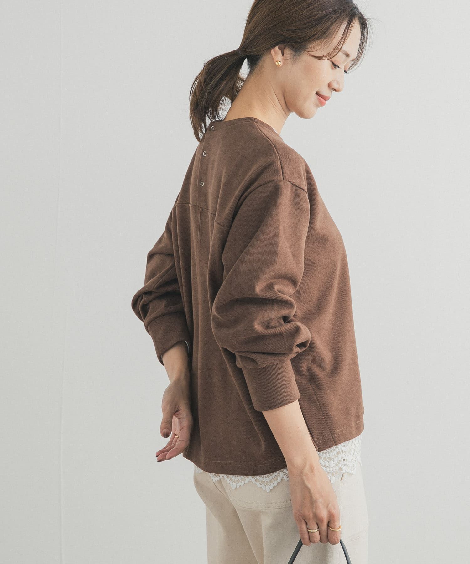 URBAN RESEARCH DOORS「BACKリングドットプルオーバー」|Tシャツ・カットソー|