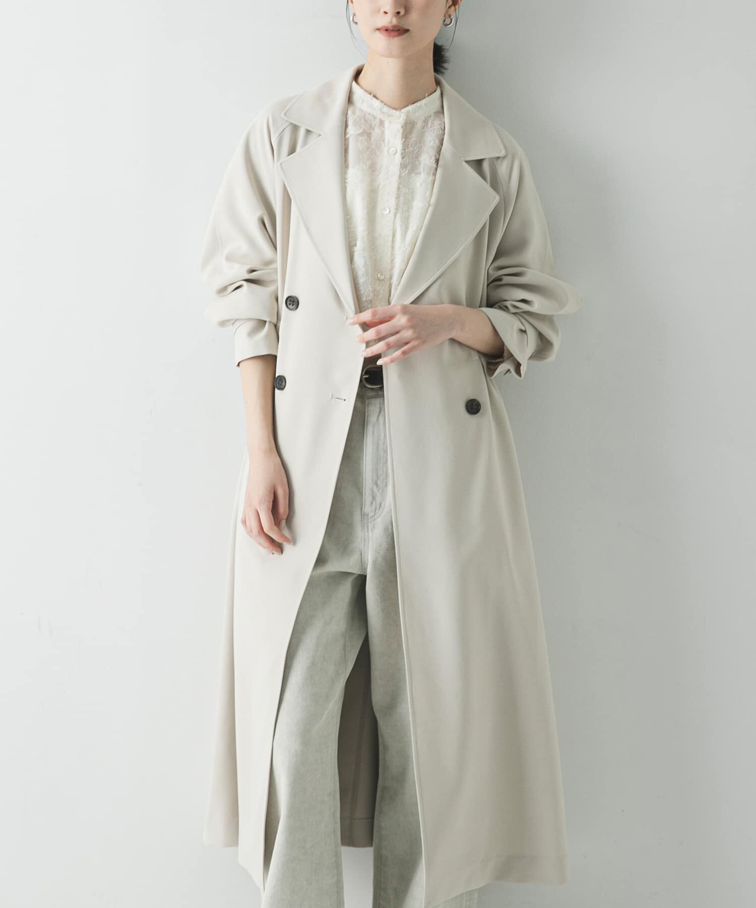 URBAN RESEARCH「『撥水/UVカット』ドロストトレンチコート」|トレンチコート|