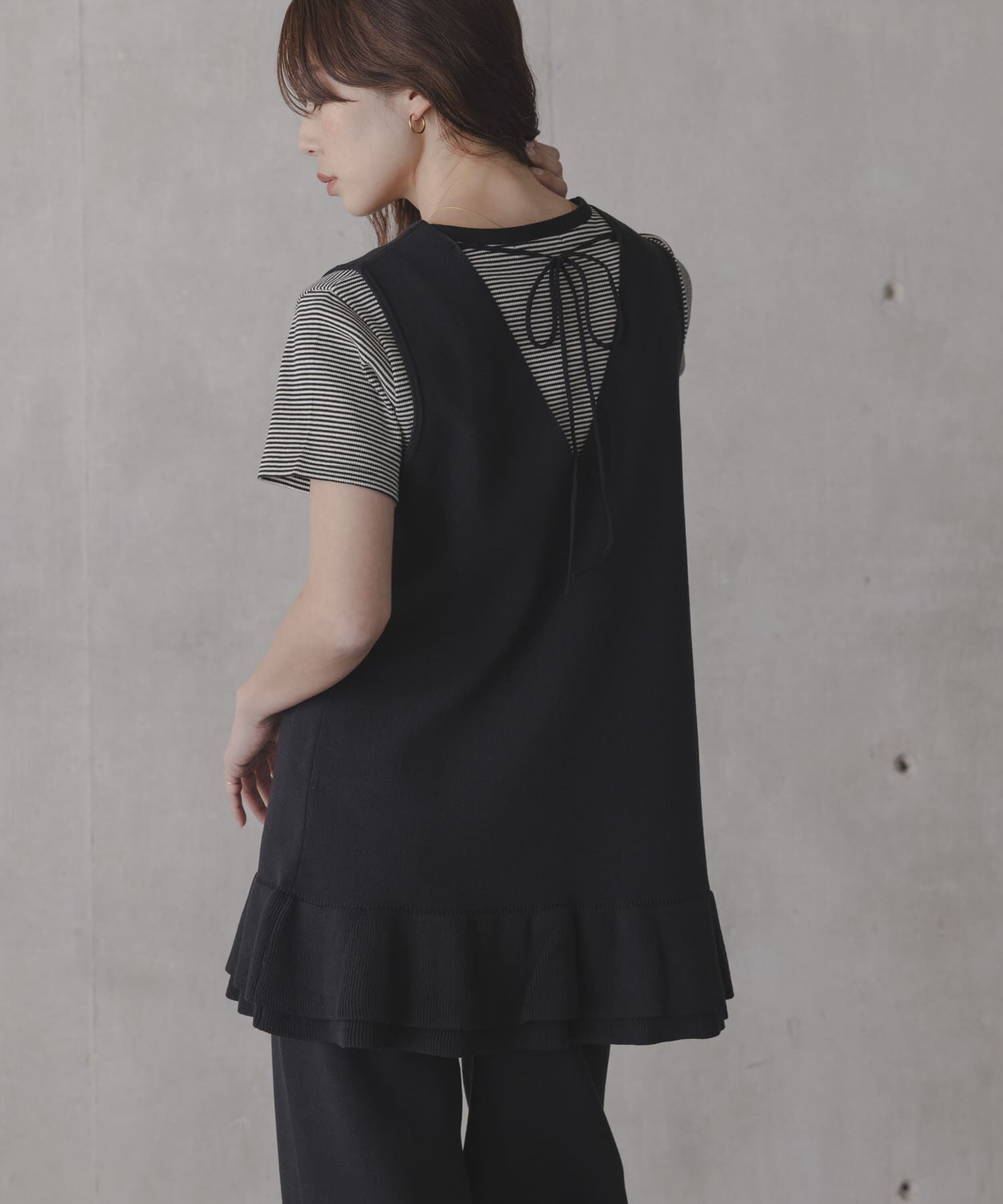 Sonny Label 「フリルチュニックベスト パンツSET」|ニット・セーター|