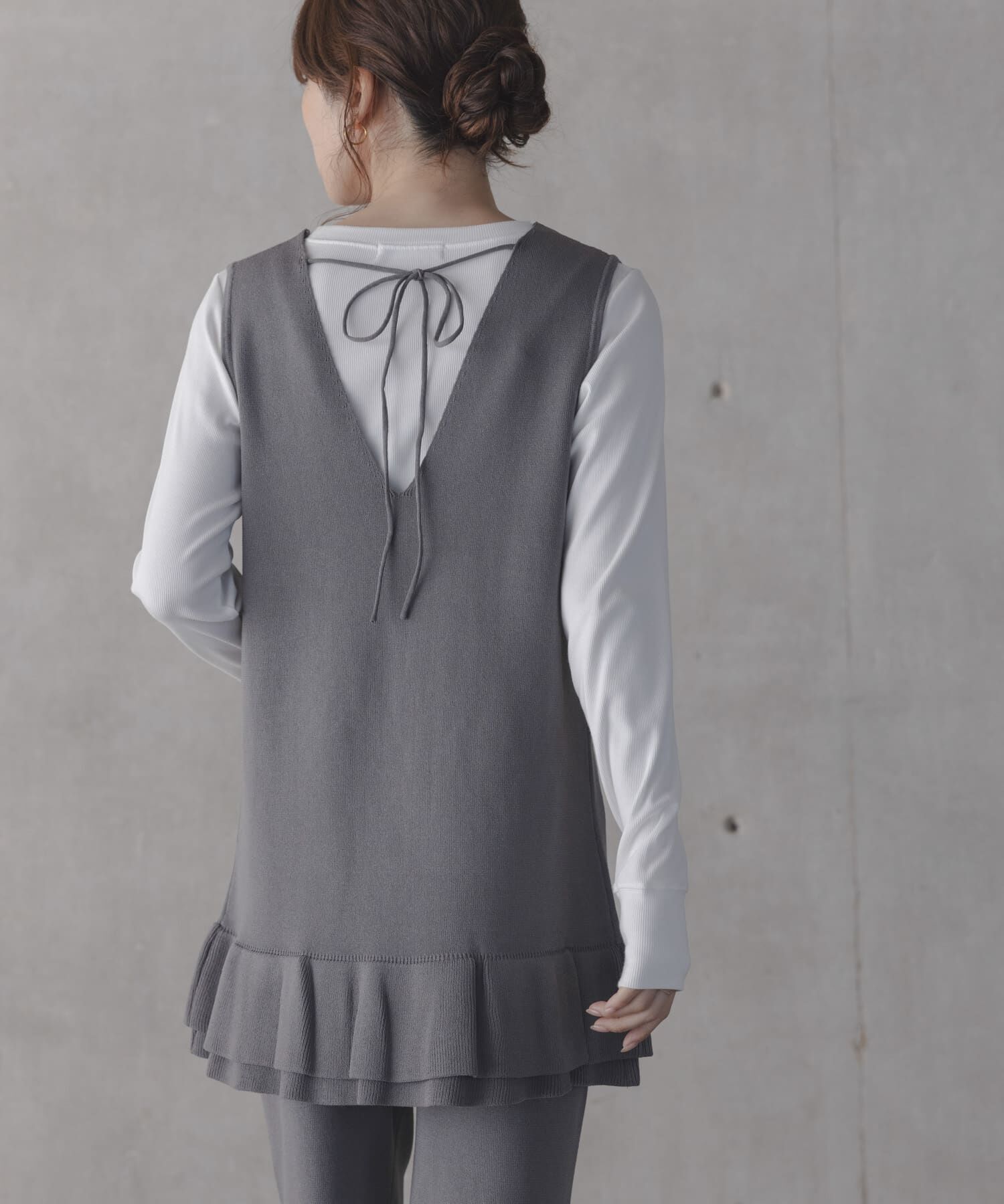 Sonny Label 「フリルチュニックベスト パンツSET」|ニット・セーター|