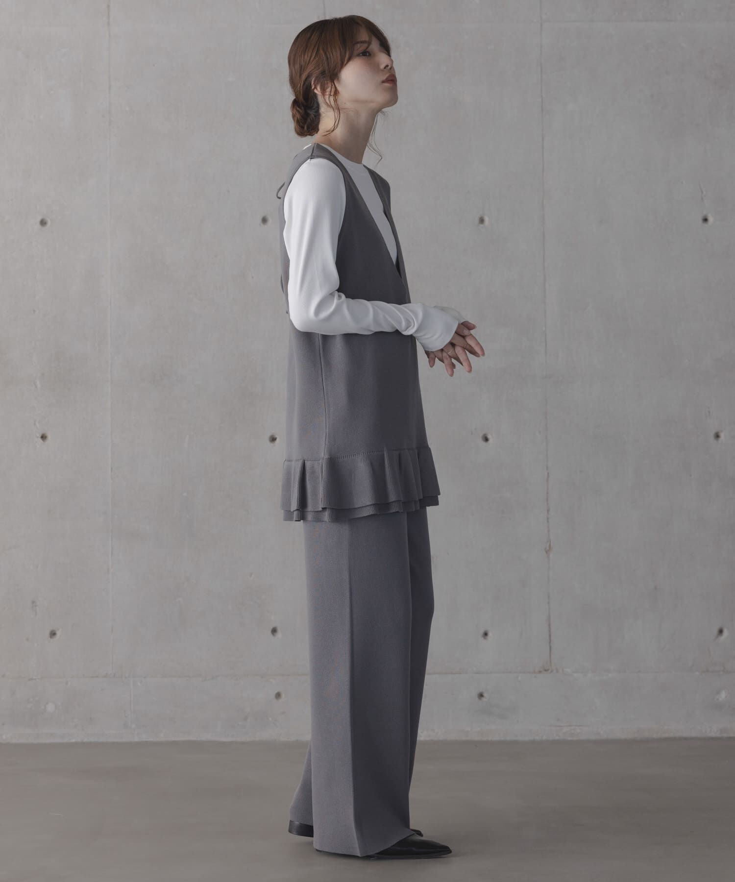 Sonny Label 「フリルチュニックベスト パンツSET」|ニット・セーター|