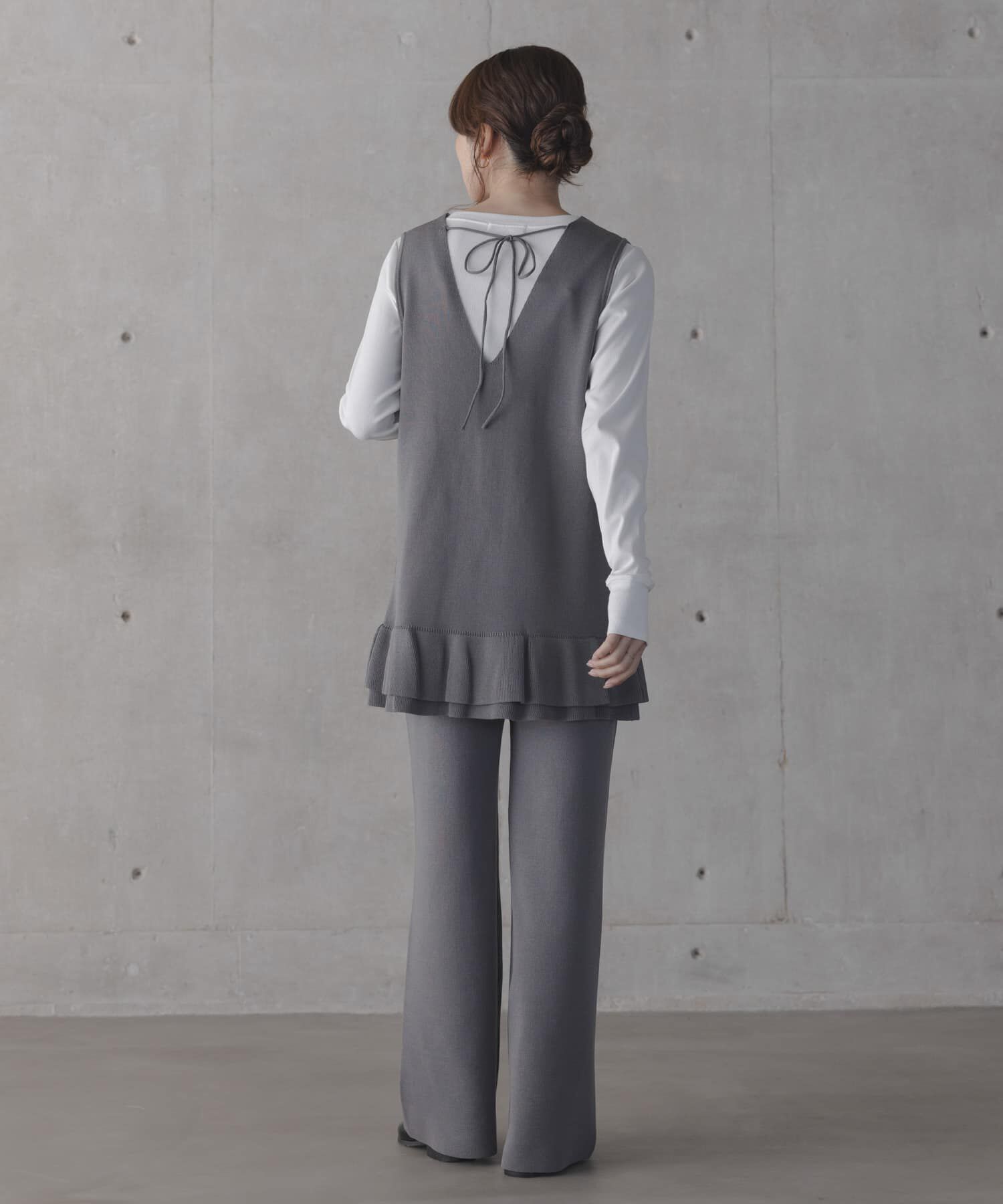 Sonny Label 「フリルチュニックベスト パンツSET」|ニット・セーター|