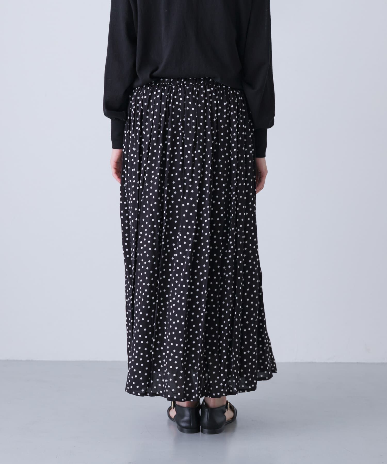 かぐれ「ドットギャザースカート」|スカート|